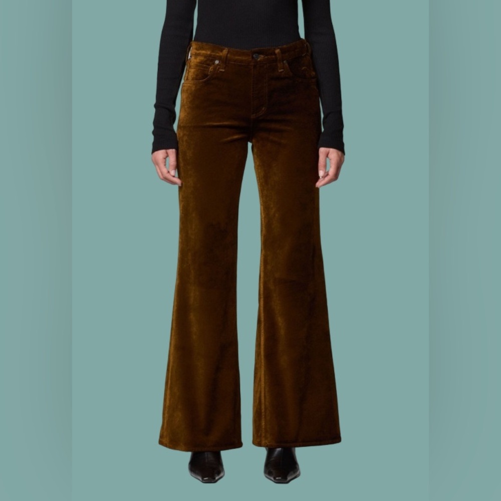 Citizens of Humannity - Kimberly 70s Flare Velvet Jean - Golden